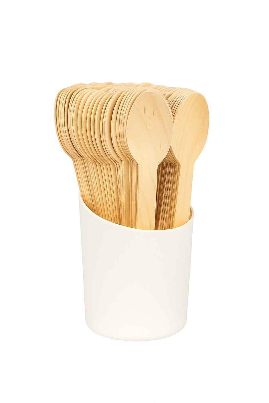 Lazer Multipurpose Disposable Spoons | Wooden Dining Flatware | Eco-Friendly, Biodegradable | 140 mm