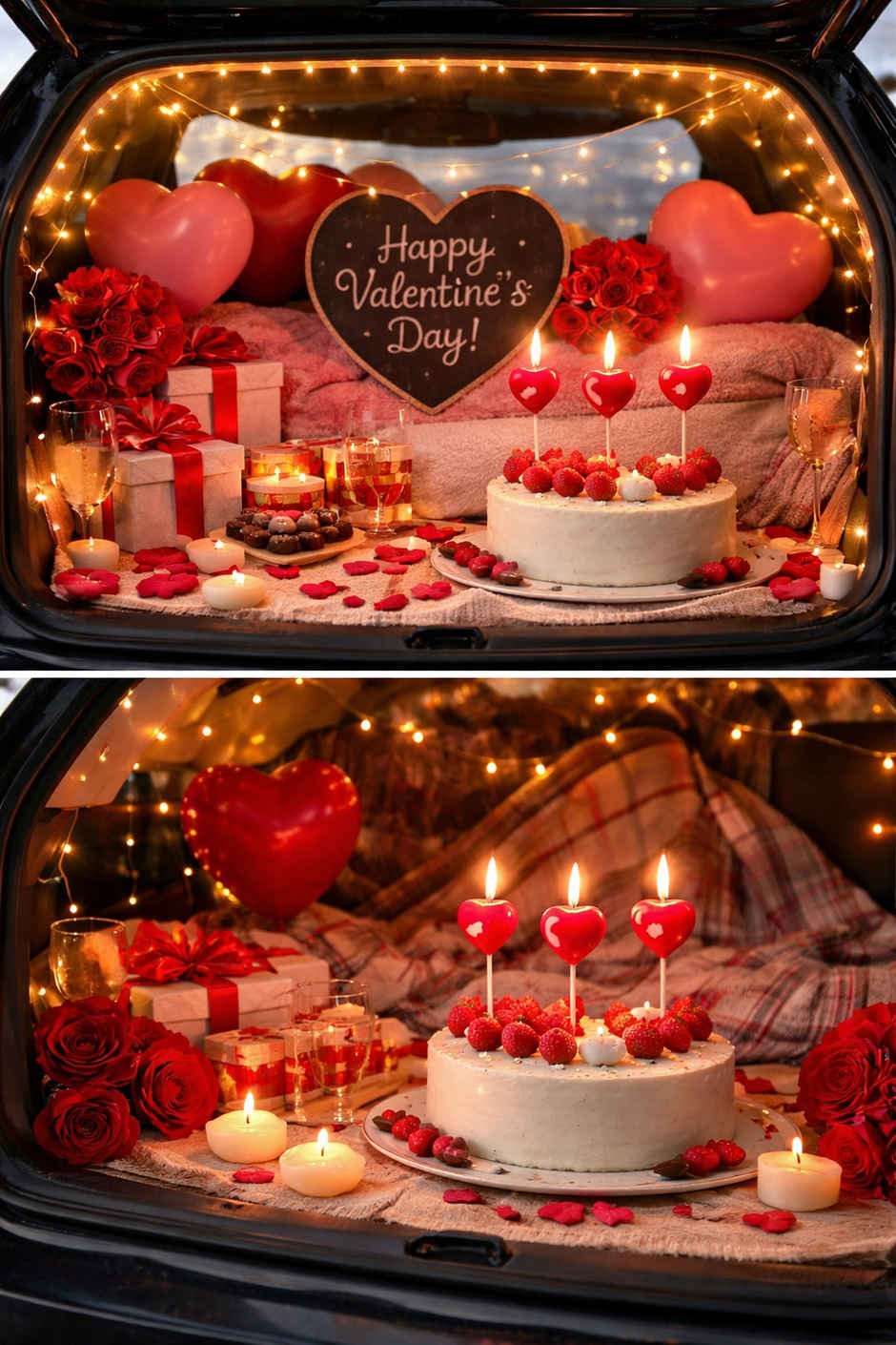 Red Heart Candle for Birthday, Anniversary & Love Decoration Items Kit | BeyondLuv