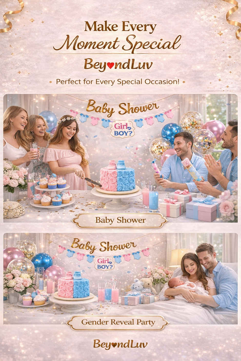 Baby Shower Decoration Kit for Mom To Be Party with Banners & Balloons | BeyondLuv