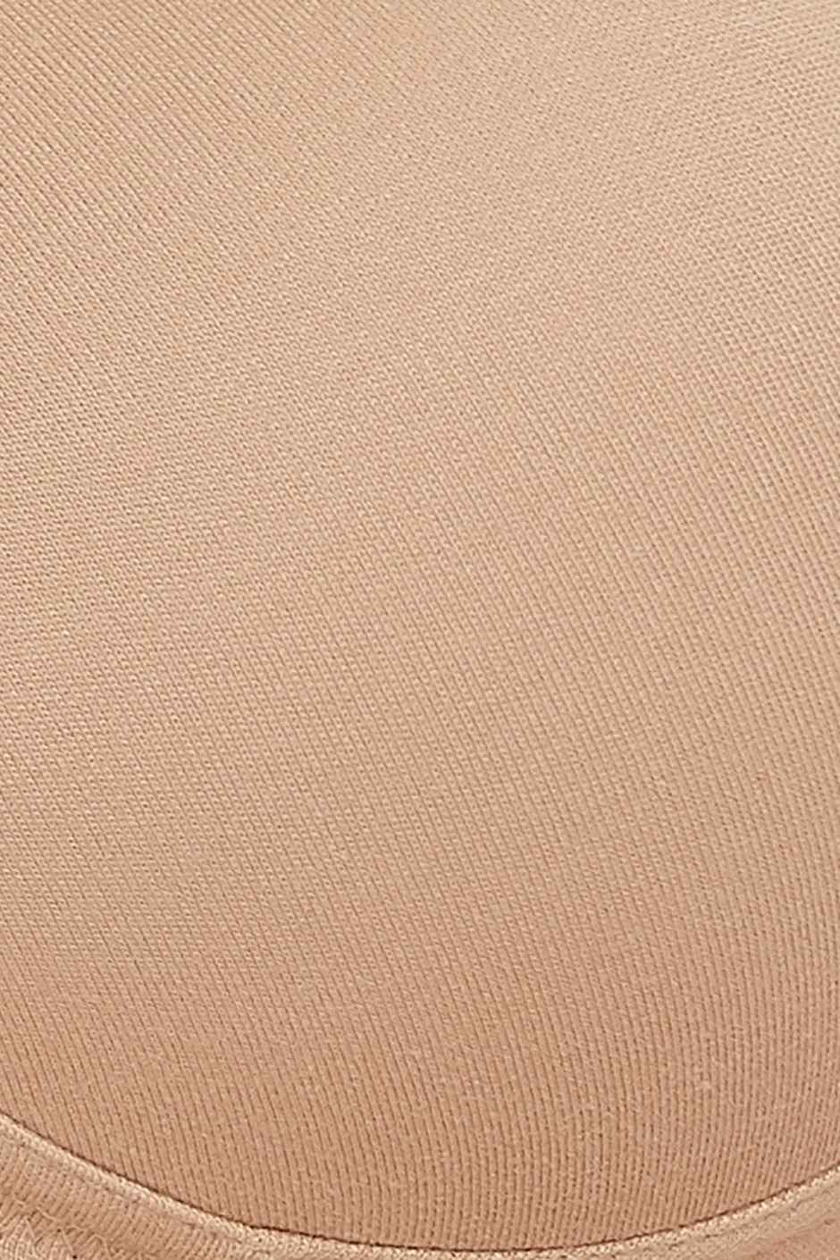 Clovia Padded Non-Wired Full Coverage T-Shirt Bra - Cotton Rich | Beige | 36C