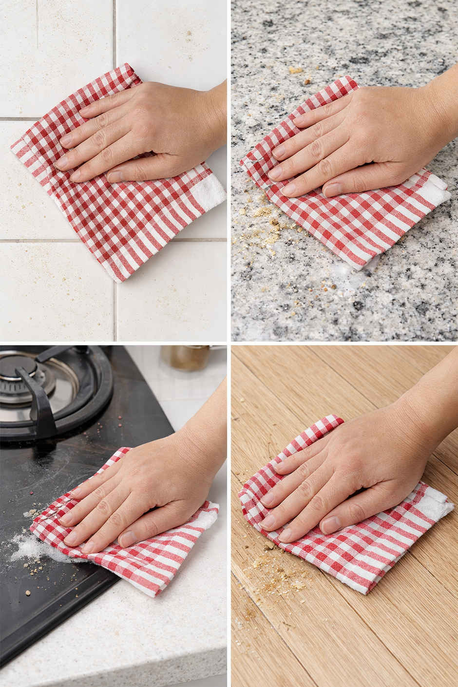 HD Creations Kitchen Check Duster Cloth | 46 x 46 cm