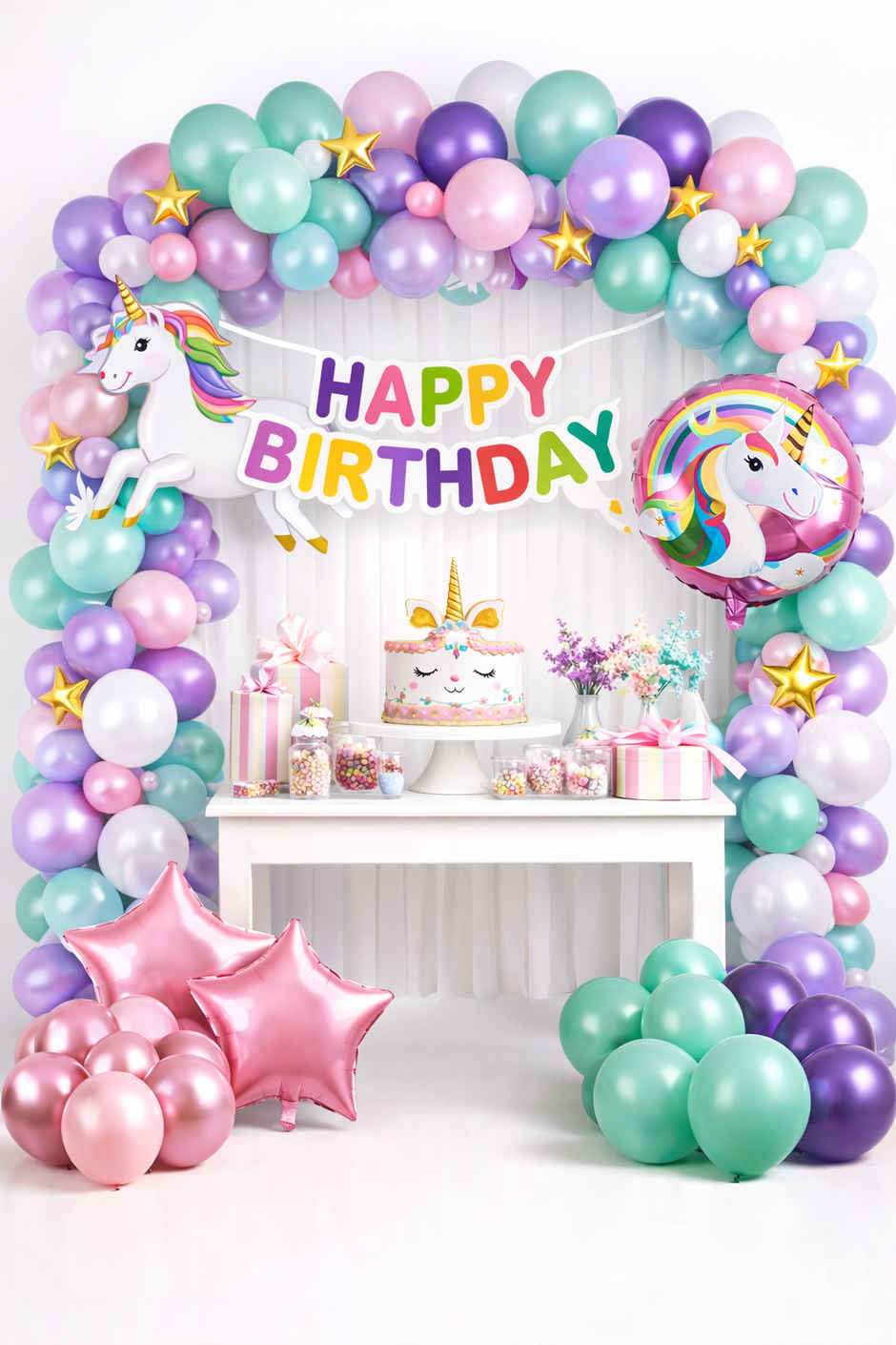 Unicorn Birthday Decoration Kit for Girls Theme Birthday Party | BeyondLuv