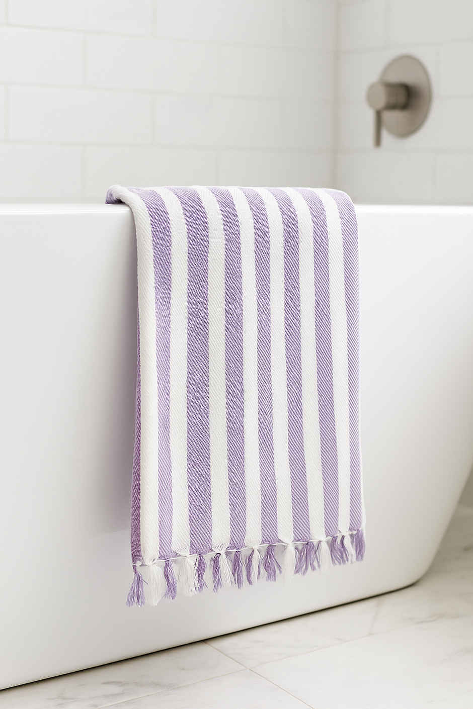 HD Creations Juno Cotton Bath Violet Dream Stripe