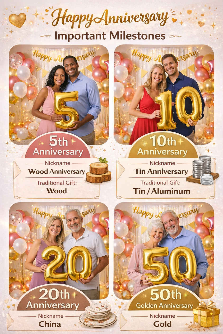 Happy Anniversary Decoration Kit with Banner, Balloons, LED Lights & Net Curtain | BeyondLuv