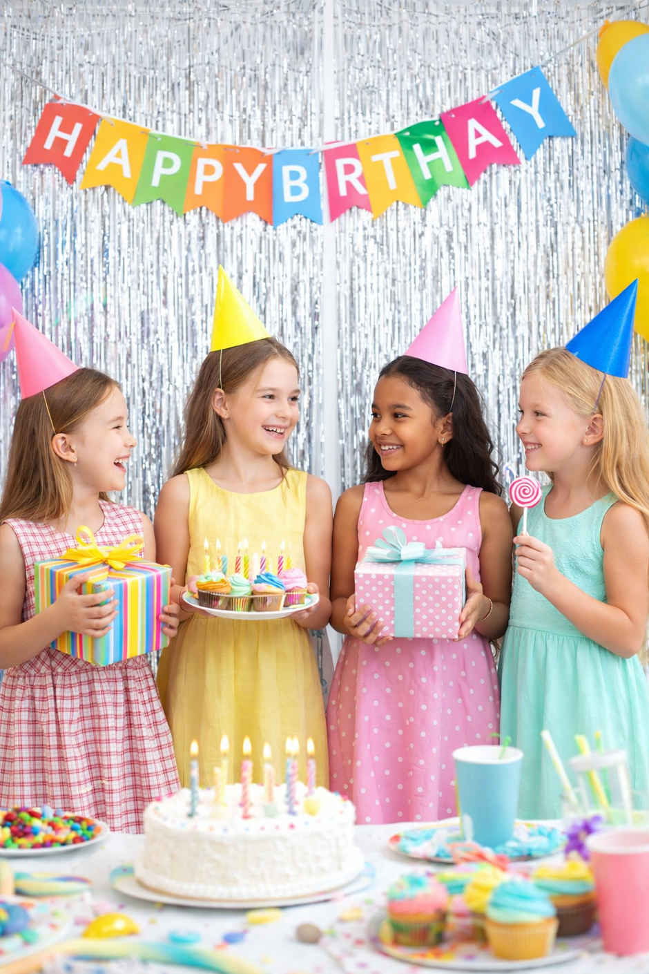 Silver Foil Curtains for Birthday Decoration Kit & 25th Anniversary Decorations | BeyondLuv