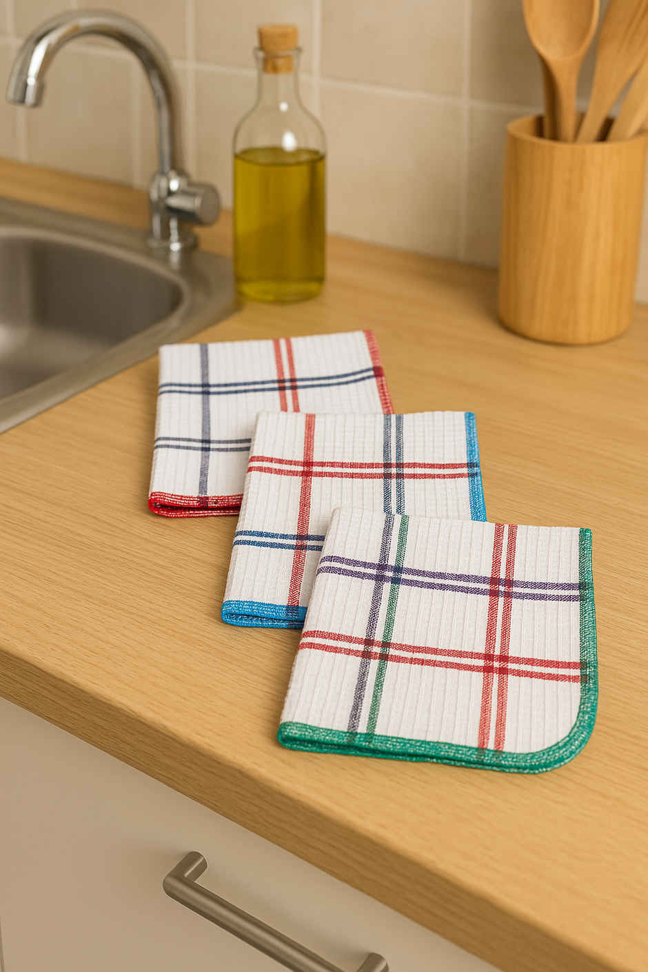 HD Creations Dish Cloth Set | Multicolour - 36 x 36 cm Combo 