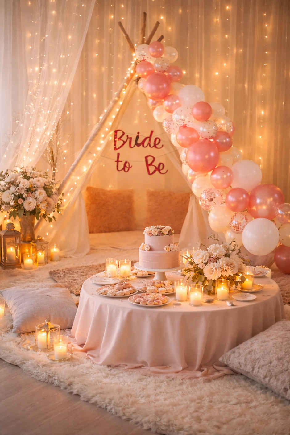 Rose Gold Bride To Be Decoration Kit with Banner & Balloons | BeyondLuv