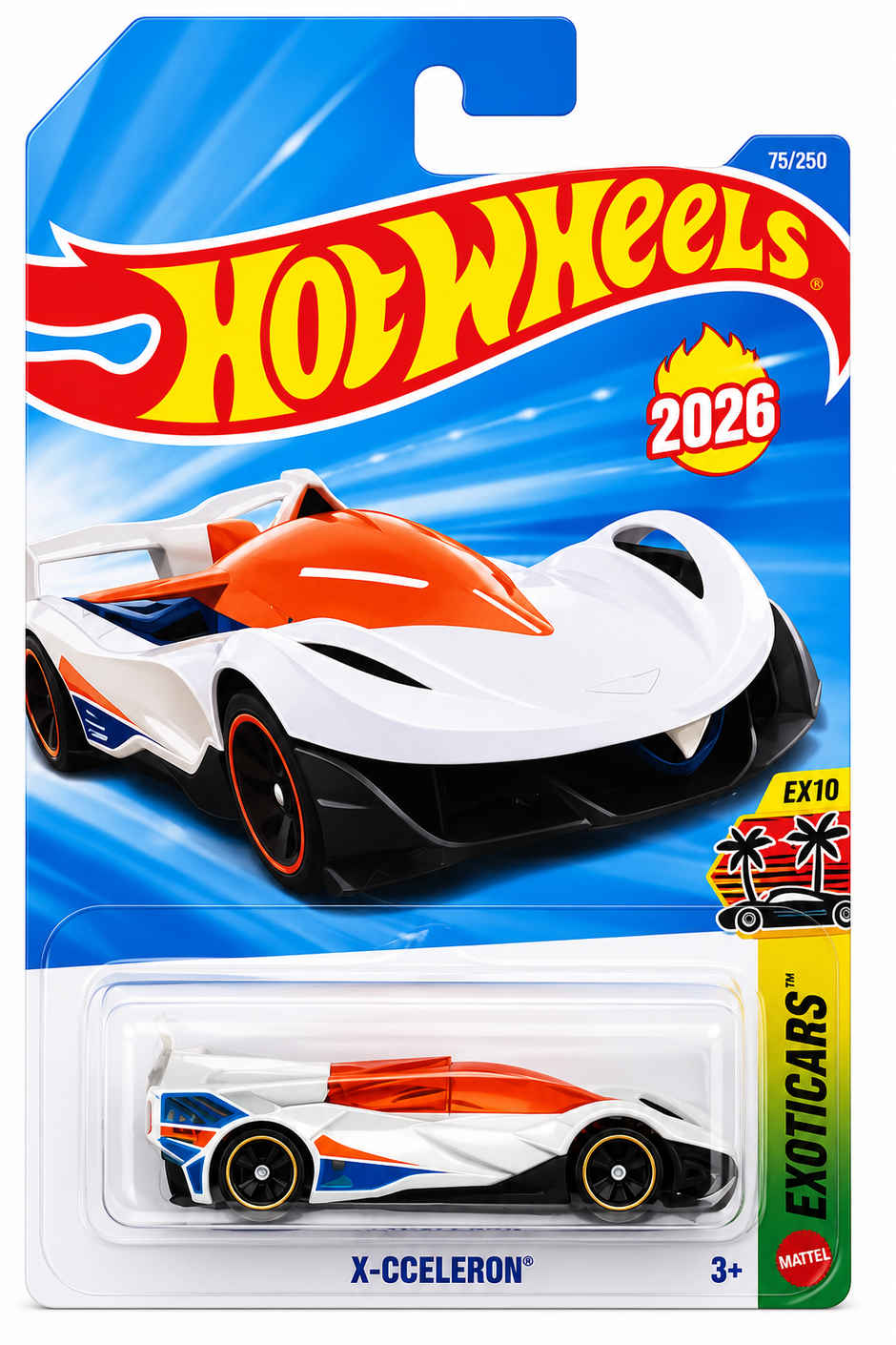 Hot Wheels Car 1:64 Scale Vehicles Series X cceleron