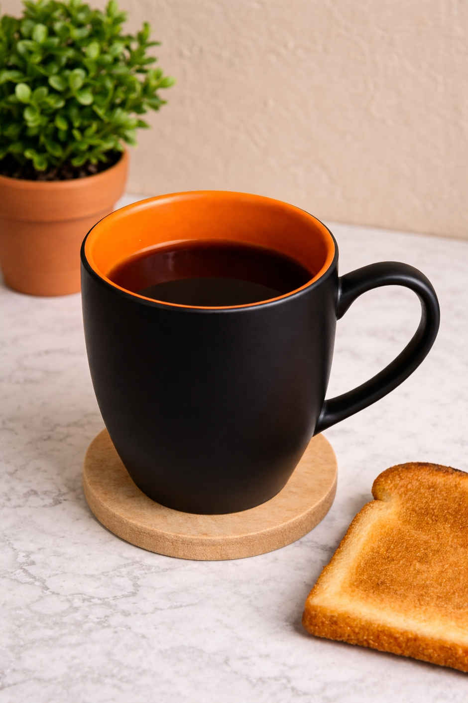 SAFFRON Horizon Mug Elegance Ceramic Mug | Orange - 330 ml