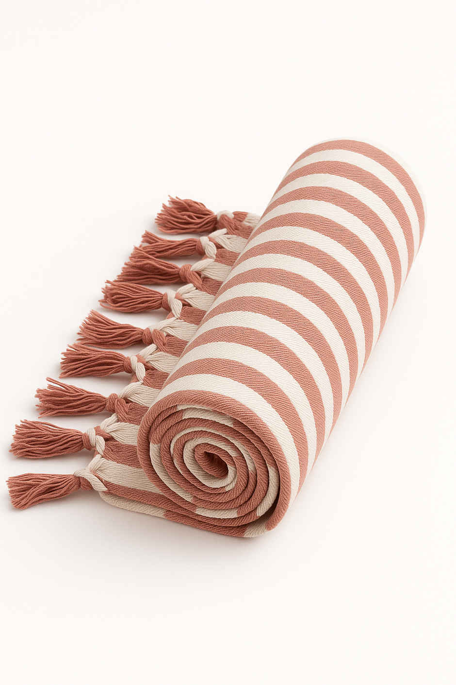 HD Creations Juno Cotton Bath Rose Mist Stripe