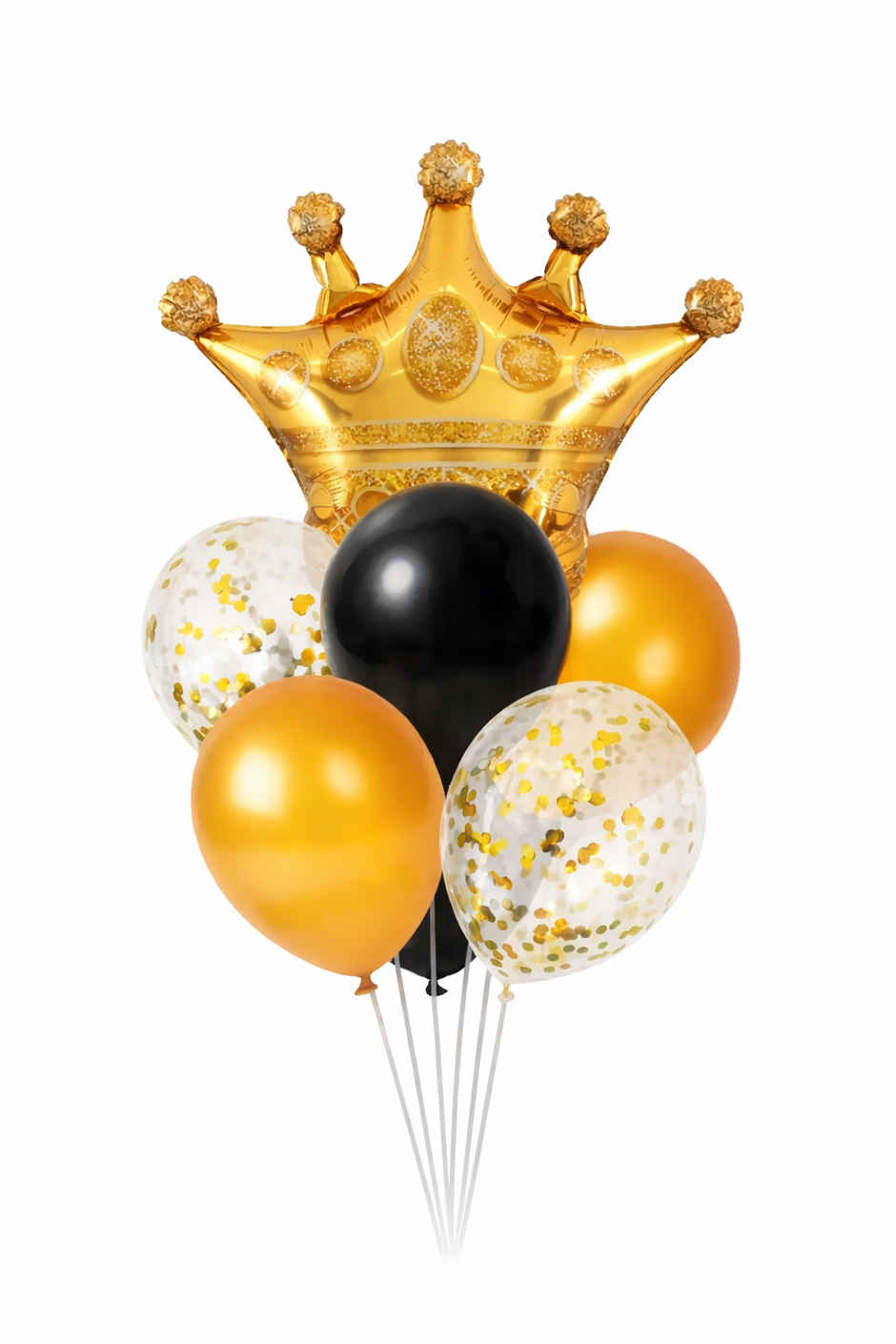 Golden Foil & Latex Balloon Decoration Combo for Birthday & Anniversary Party | BeyondLuv