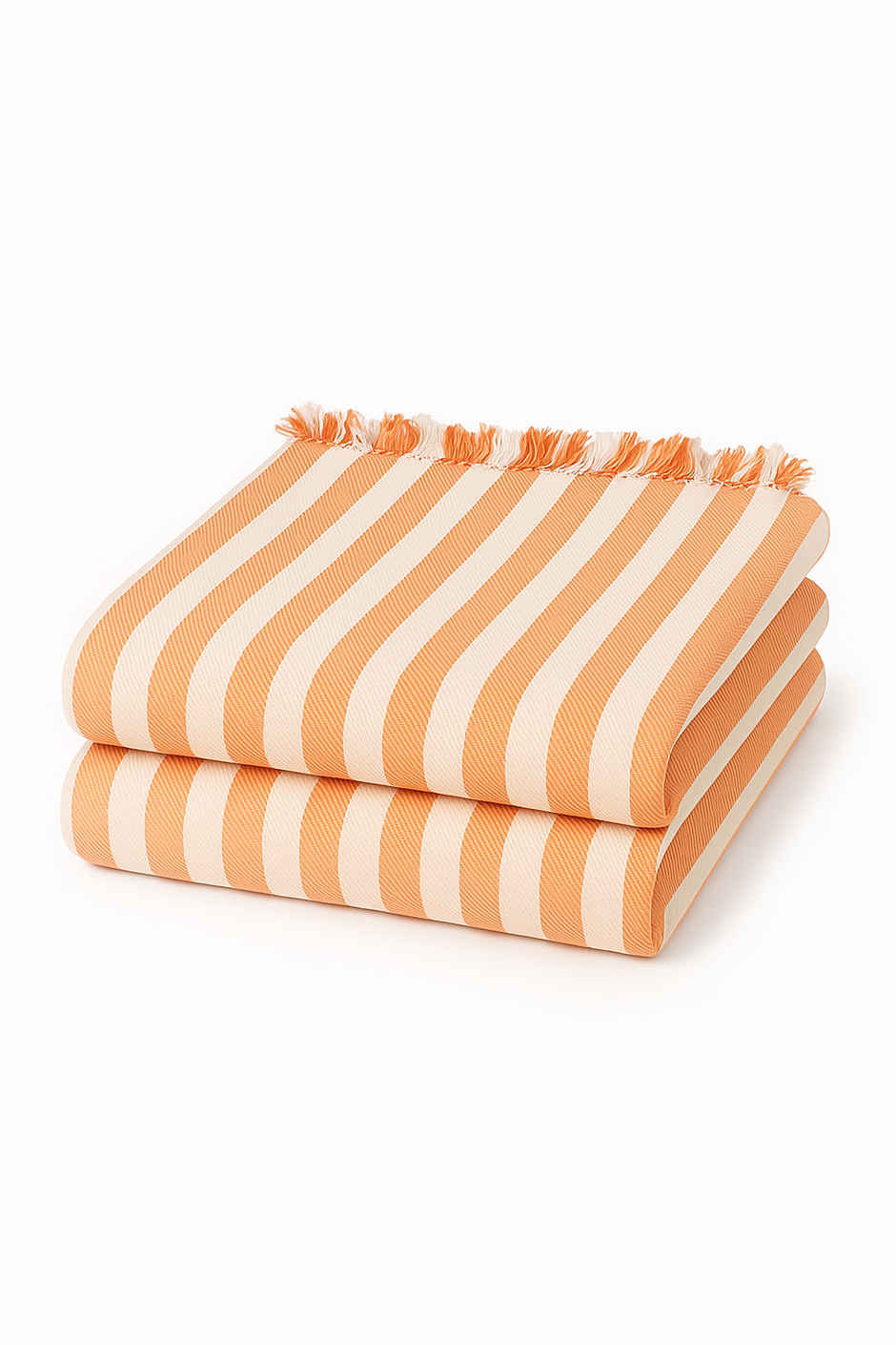 HD Creations Juno Cotton Bath Soft Orange Stripe
