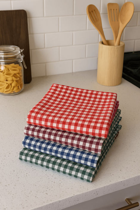 HD Creations Check Duster | Pack Of 4