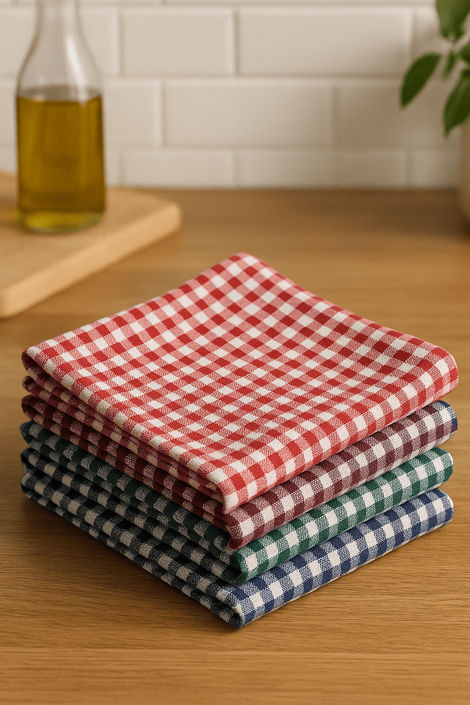 HD Creations Check Duster | Pack Of 4