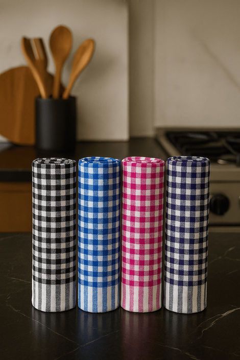 HD Creations Check Duster | Pack Of 4