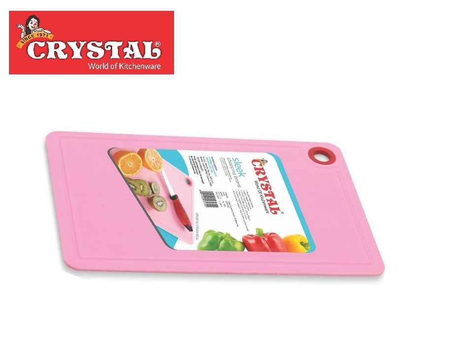 Crystal Plastic Chopping Board, Multicolour
