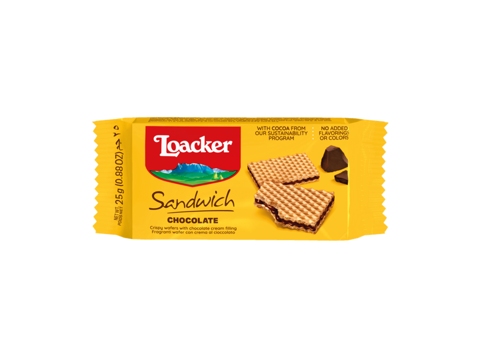 Loacker Sandwich Chocolate Wafers Italy