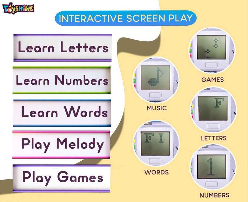 Toyshine Laptop with 20 Activities - with Mouse Kids | 3 + years