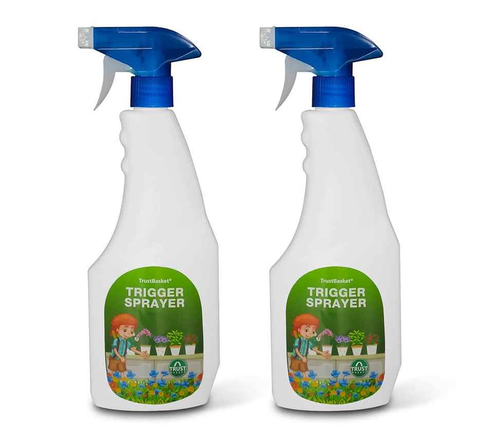 TrustBasket Spray Bottle | Trigger Sprayer for Plants & Gardening Use - 500 ml