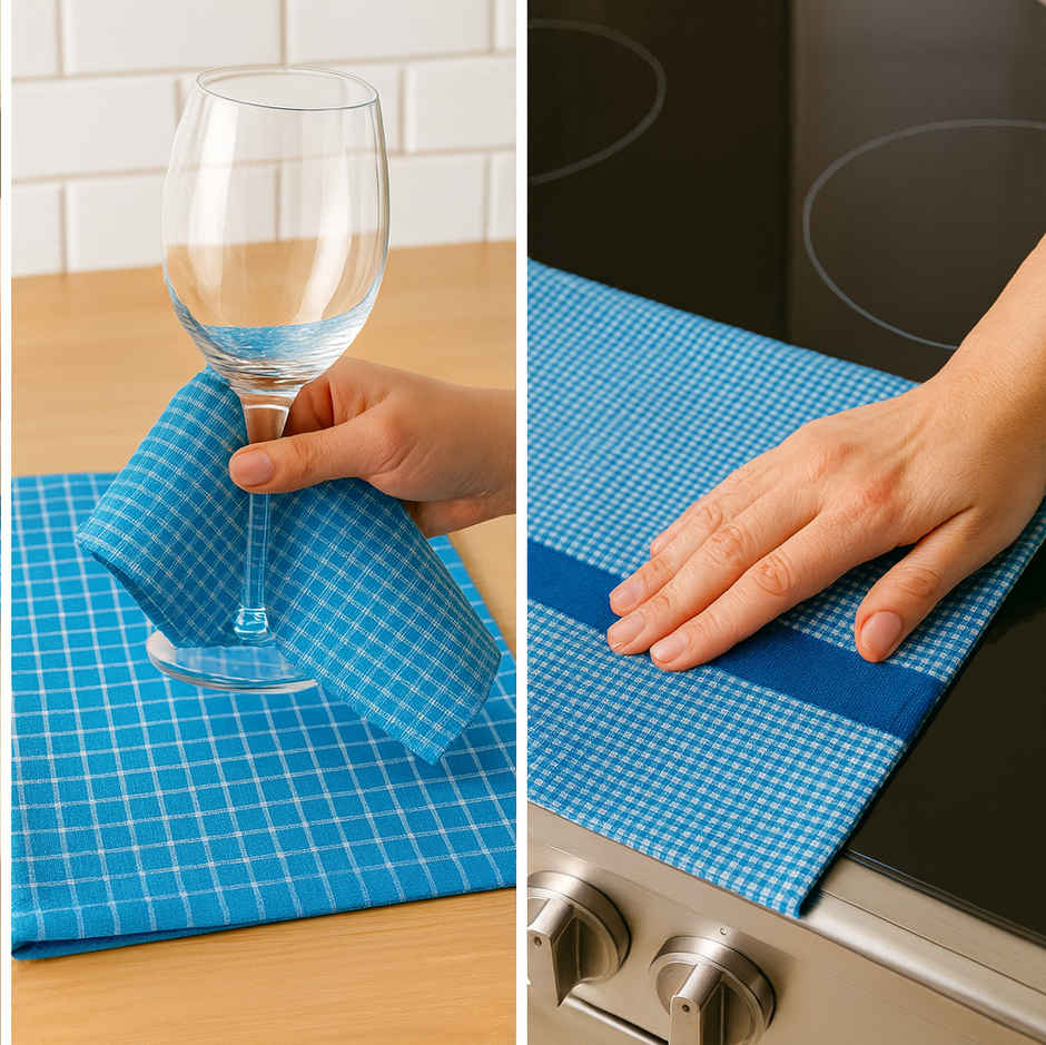 HD Creations Kitchen Towel | Blue - 40 x 60 cm Combo
