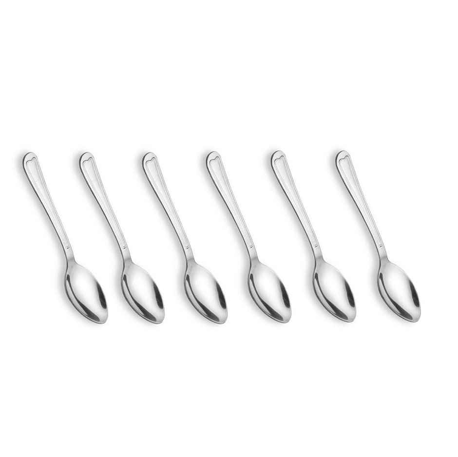 Crystal - Cc951A Stainless Steel Tea Spoon Set Set Of 6 Silver - 6.5 Cm