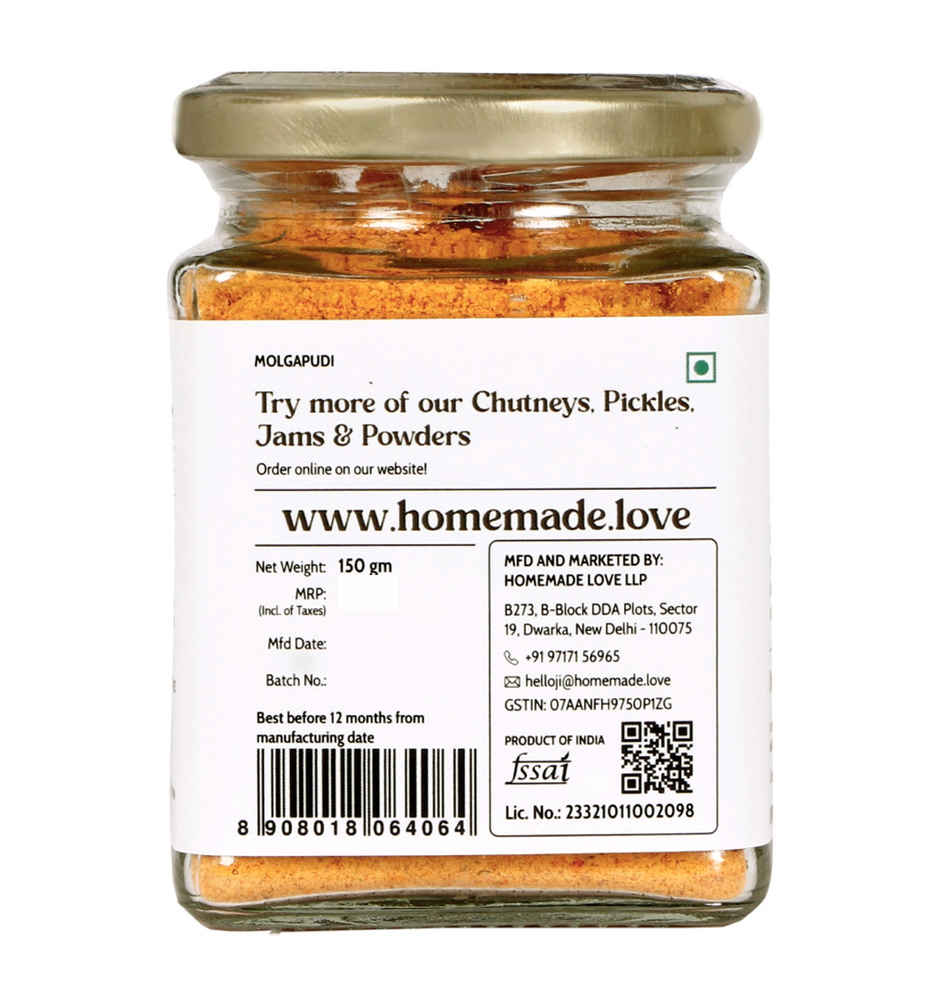 Homemade Love- Molgapodi Idli Gun Powder