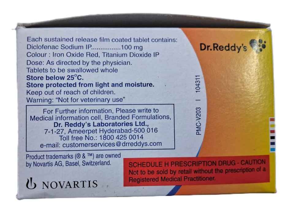 Voveran SR 100 Tablet PR