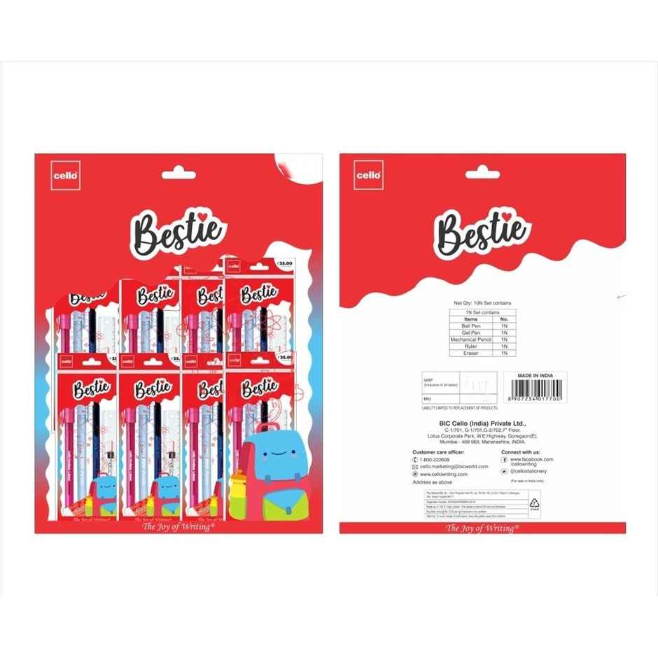 Cello Bestie Assorted Kits for Kids (Return Gift Pack of 10)|Kanjak Gift Set