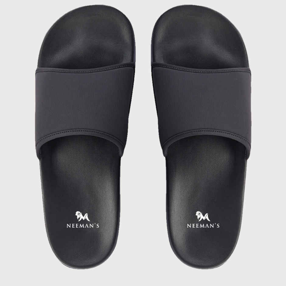 Neemans Unisex Eco Slides - Coal Black | UK 7