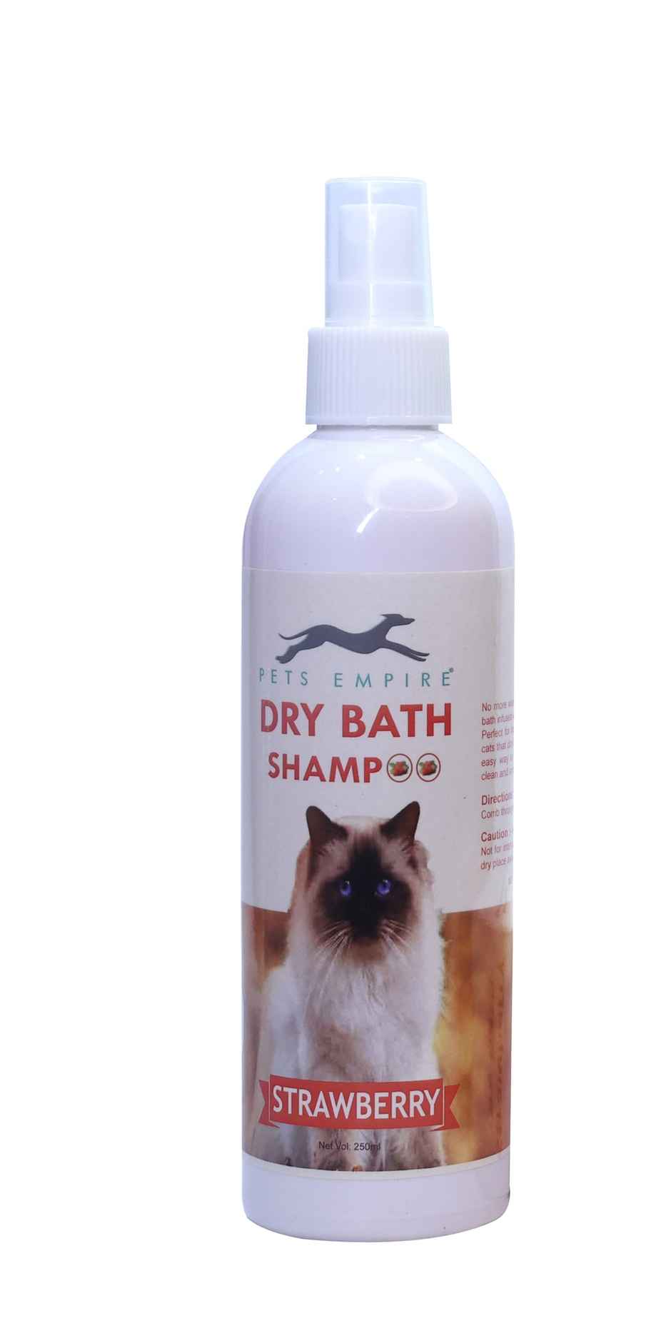 Pets Empire Waterless Shampoo , Dry Bath For Cats Strawberry Fragrance