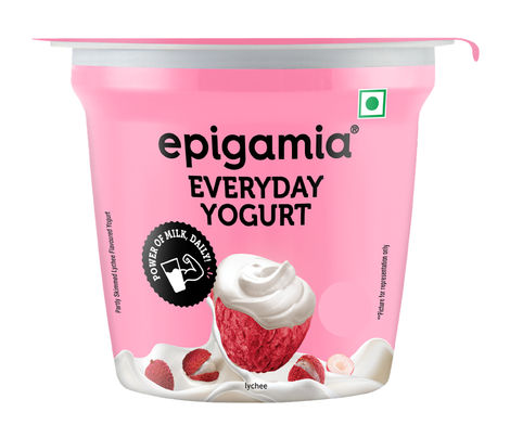 Epigamia Lychee Flavoured Yogurt Combo