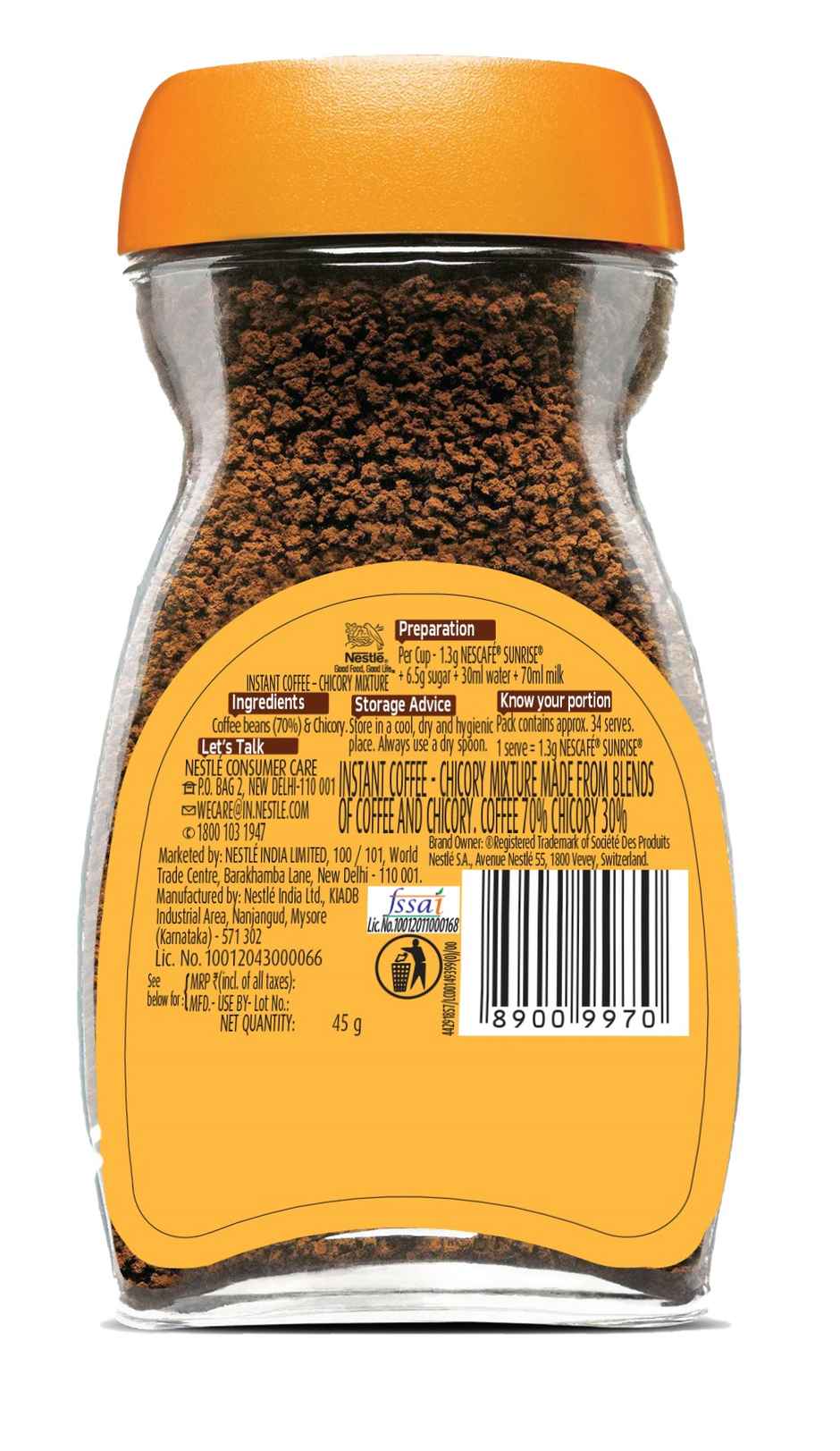 NESCAFE Sunrise Instant Coffee Powder