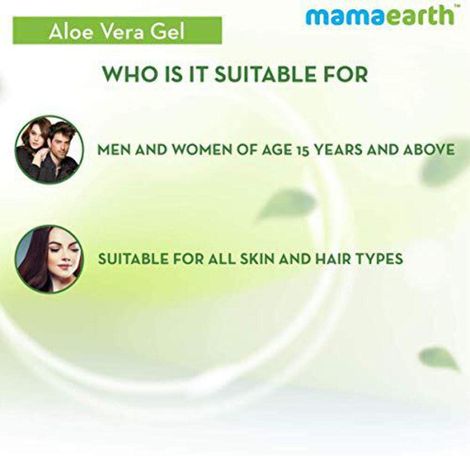 Mamaearth Aloe Vera Gel with Pure Aloe Vera & VitaminE for Skin & Hair | Hydrates, Soothes Skin
