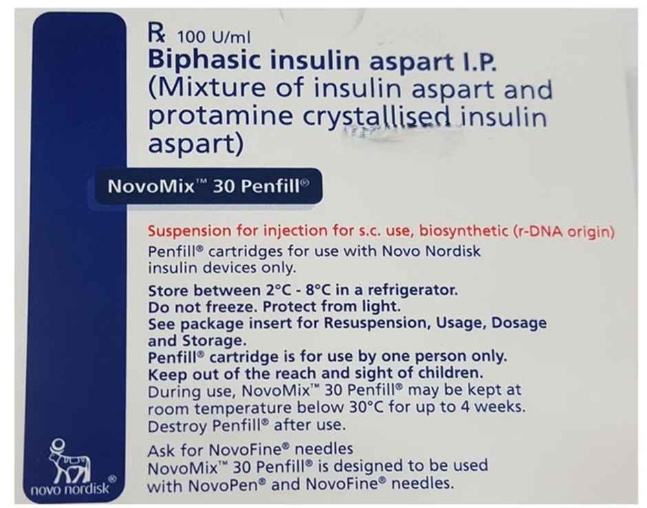 Novomix 30 100 IU/mL Penfill Injection