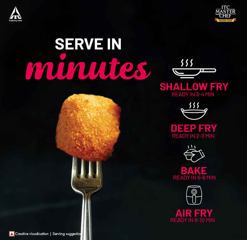 ITC Master Chef Chicken Popcorn | Source of Protein | No Added Preservatives | 55 pieces