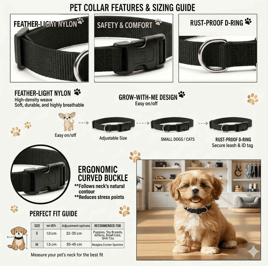 Buy Hunter London Collar For Dog, Medium, Black Online - Price @ ₹424 ...
