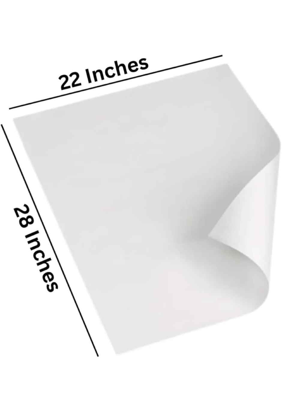 ABK Chart Paper White Set Of 10 | A1 Size | 22 x 28 in | A1