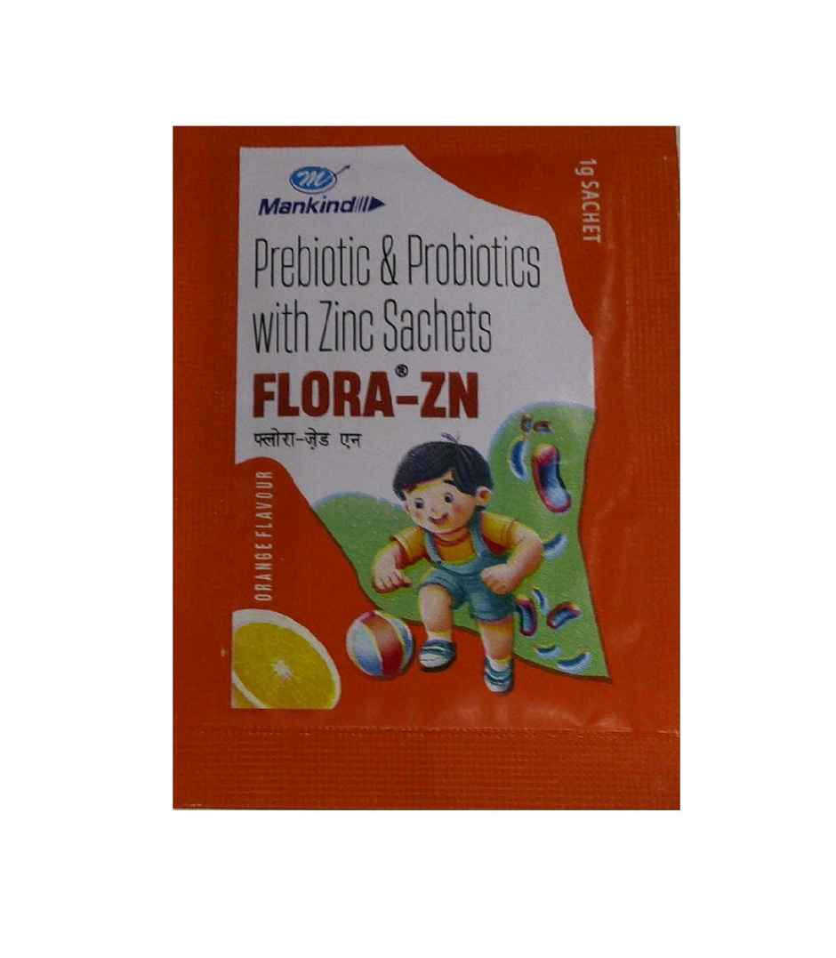 Flora-ZN Orange Flavour Sachet
