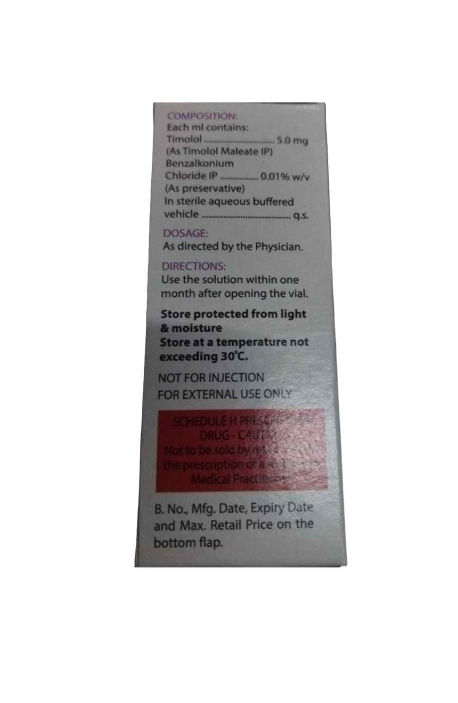 Iotim 0.5% w/v  Eye Drop