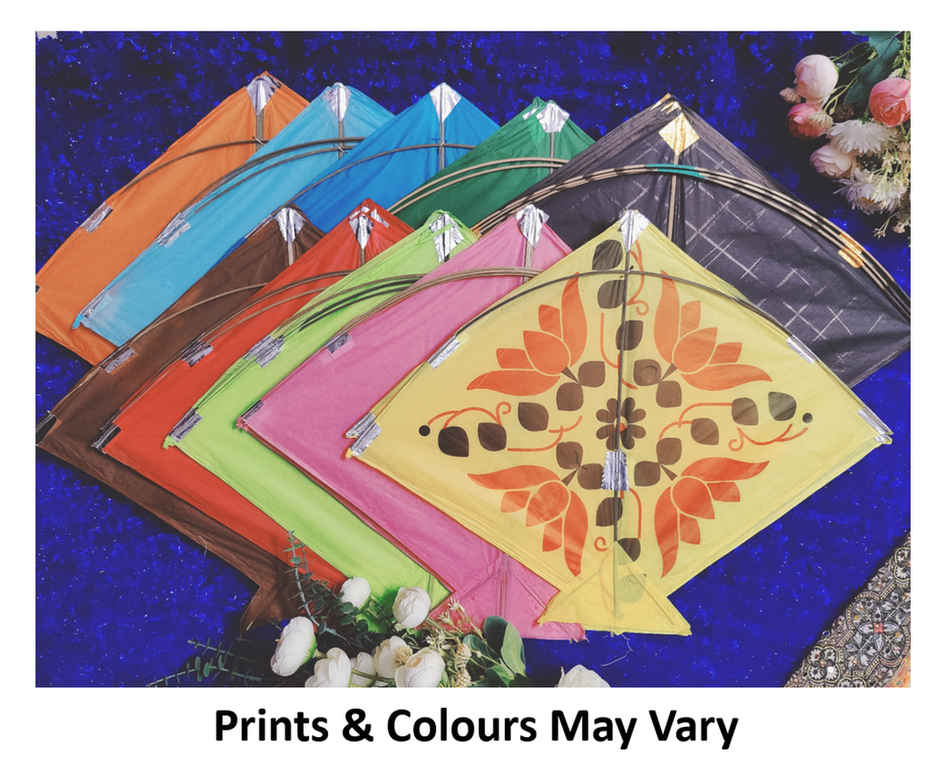 Paper Kite | Color and Design May Vary | Pack of 10 | Patang | House Of Festivals