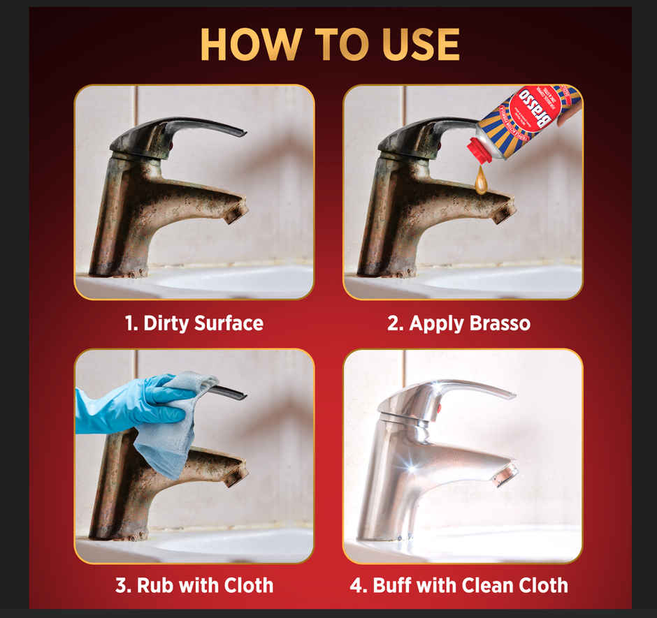 Brasso Metal Polish for Brass, Copper, Zinc & Steel