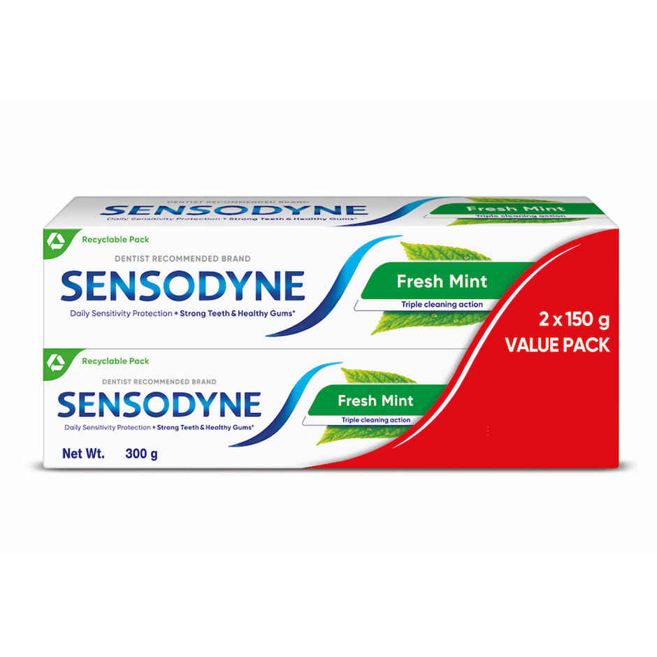 Sensodyne Fresh Mint Toothpaste Value Pack