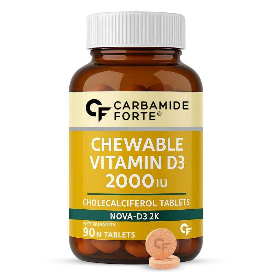 Carbamide Forte Nova-D3 2K Vitamin D3 Chewable Tablet For Men & Women