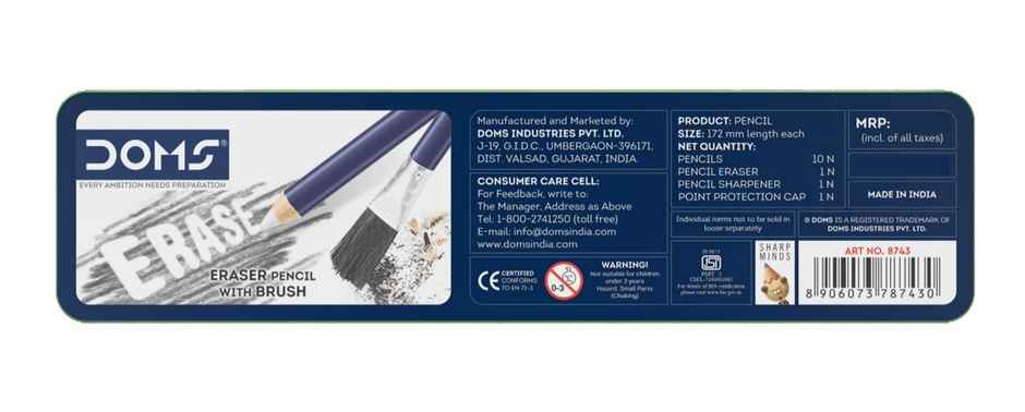 Doms Superio Pencil 10 Pcs Tin Pack