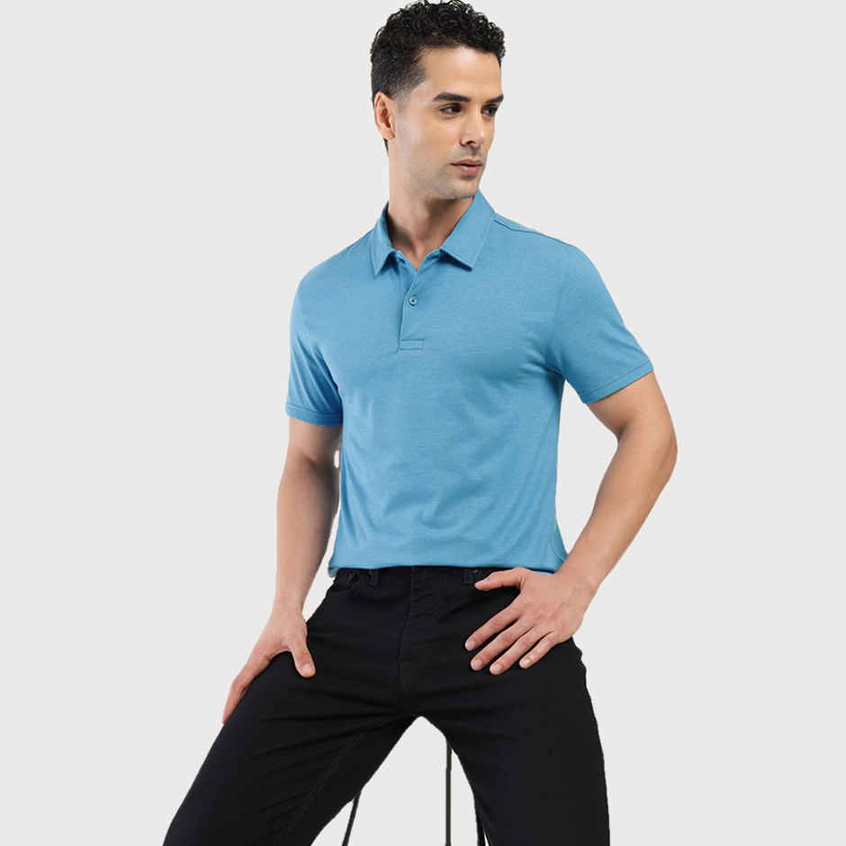 Levi's Men's Poly Cotton Polo T-shirt | Sky Blue - M