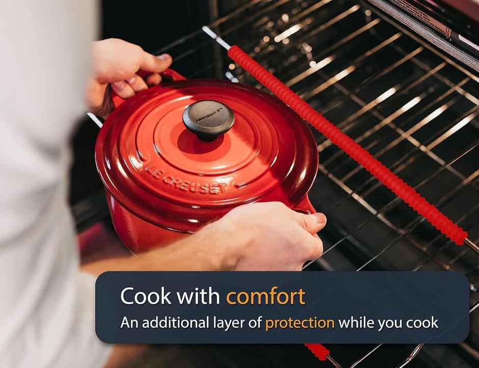 New Dawn 2 Pcs Oven Rack Guards Silicone Edge Protector Acts As Perfect Shield For Oven 14 Inches