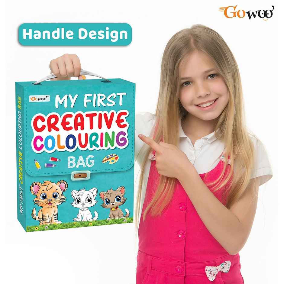My First Creative Colouring Bag- Colouring Books for Children, Ages 3-12 - Set of 8 Colouring Books