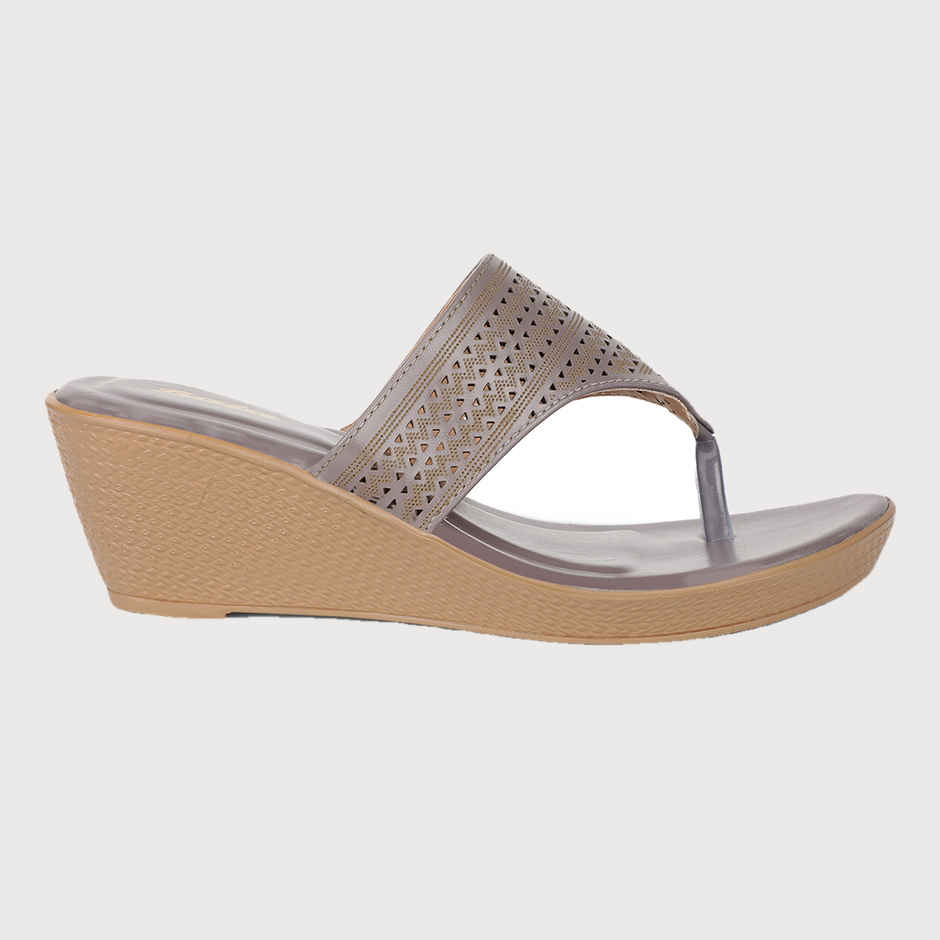 Bata Gunmetal Thong For Women - 6