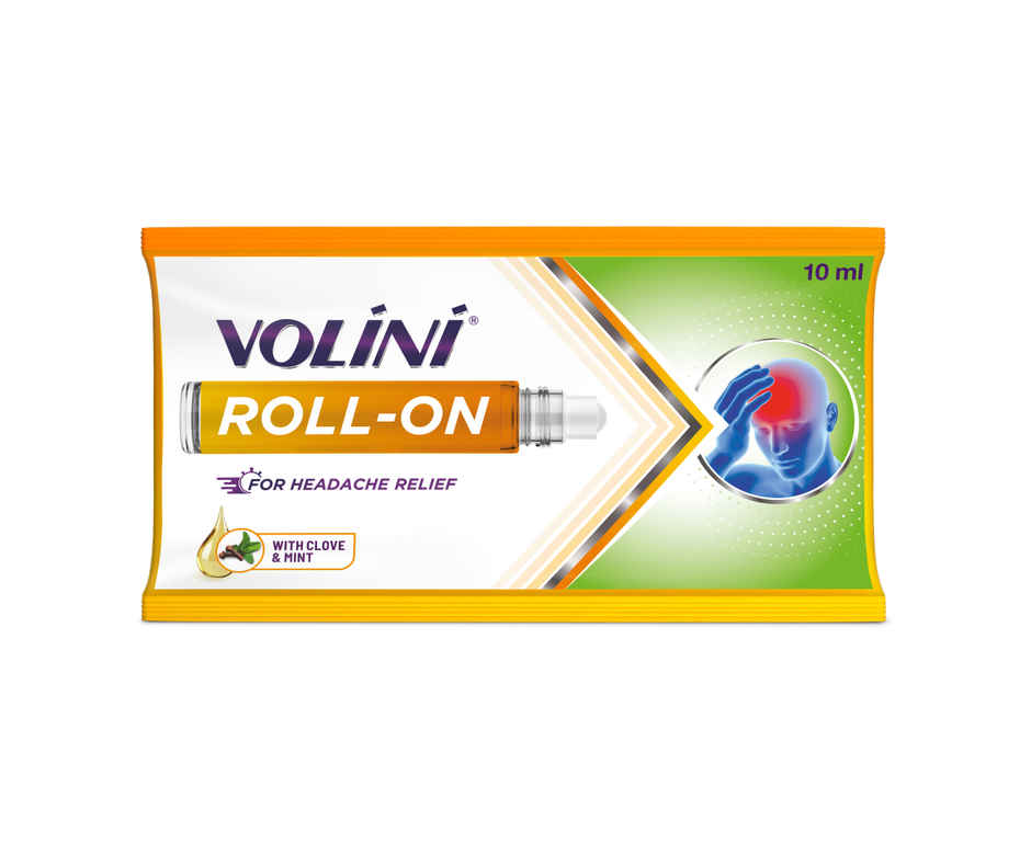 Volini Headache Roll-On | Instant Relief with Clove & Mint