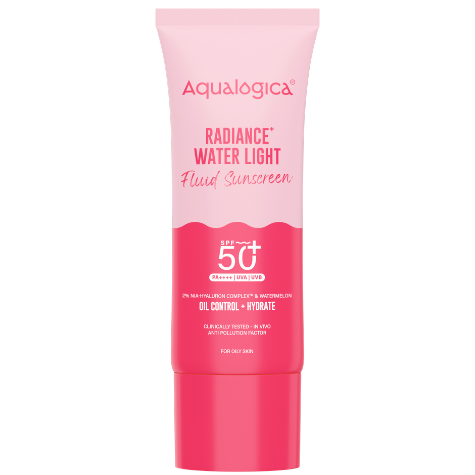 Aqualogica Radiance+ Water Light Fluid Sunscreen | Tested On GenZ
